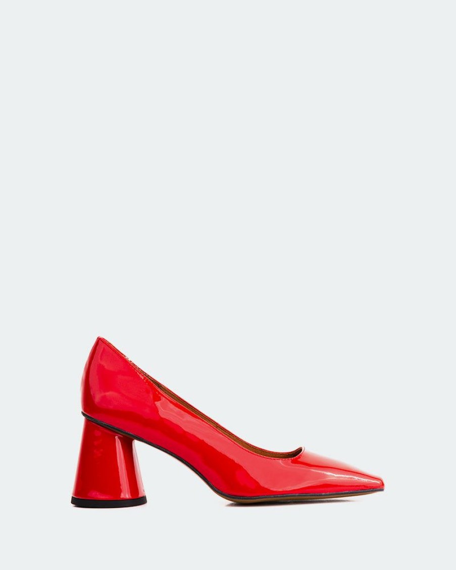 Women L'Intervalle | L'Intervalle Carey Red Patent Pumps Red Patent/Cuir Vernis Rouge