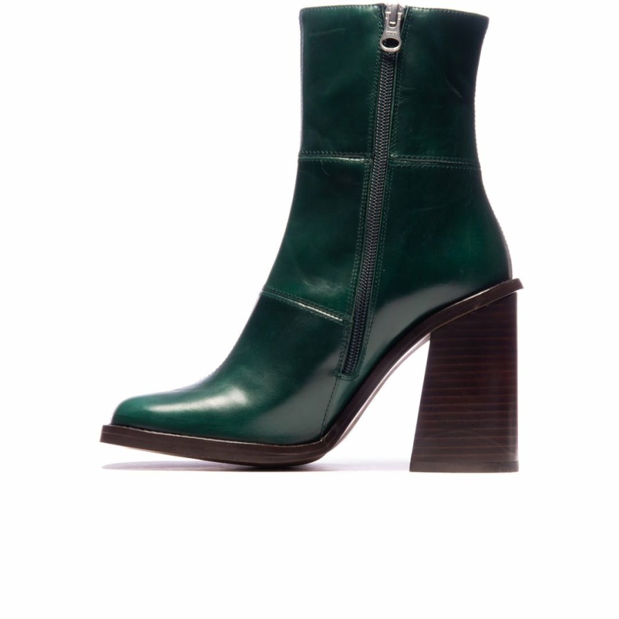 Women L'Intervalle | L'Intervalle Women Lilles Green Leather