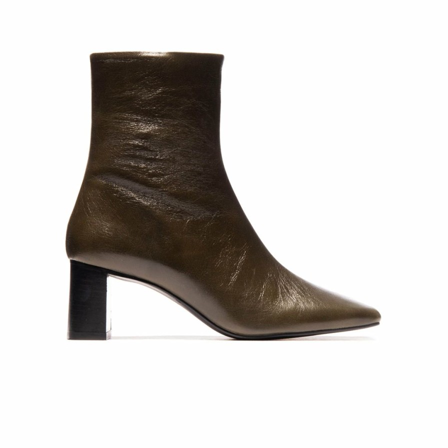 Women L'Intervalle | L'Intervalle Women Sintra Khaki Leather