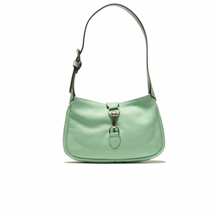 Bags L'Intervalle | L'Intervalle Women Mini Hedy Mint Leather Blue Leather