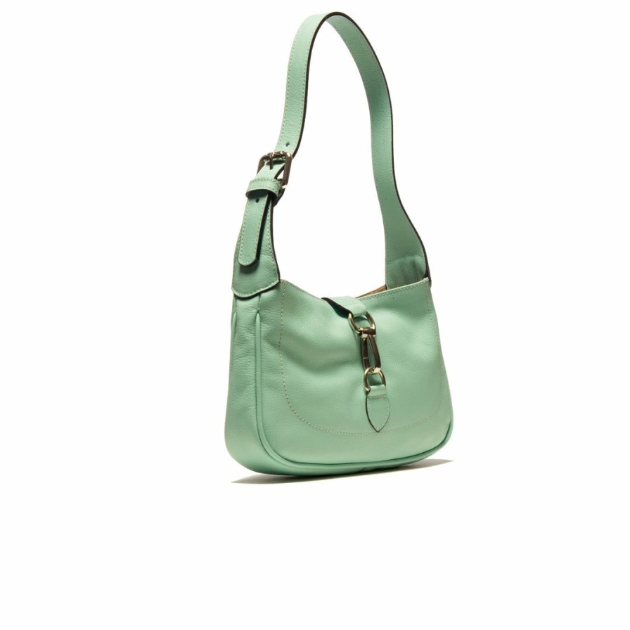 Bags L'Intervalle | L'Intervalle Women Mini Hedy Mint Leather Blue Leather