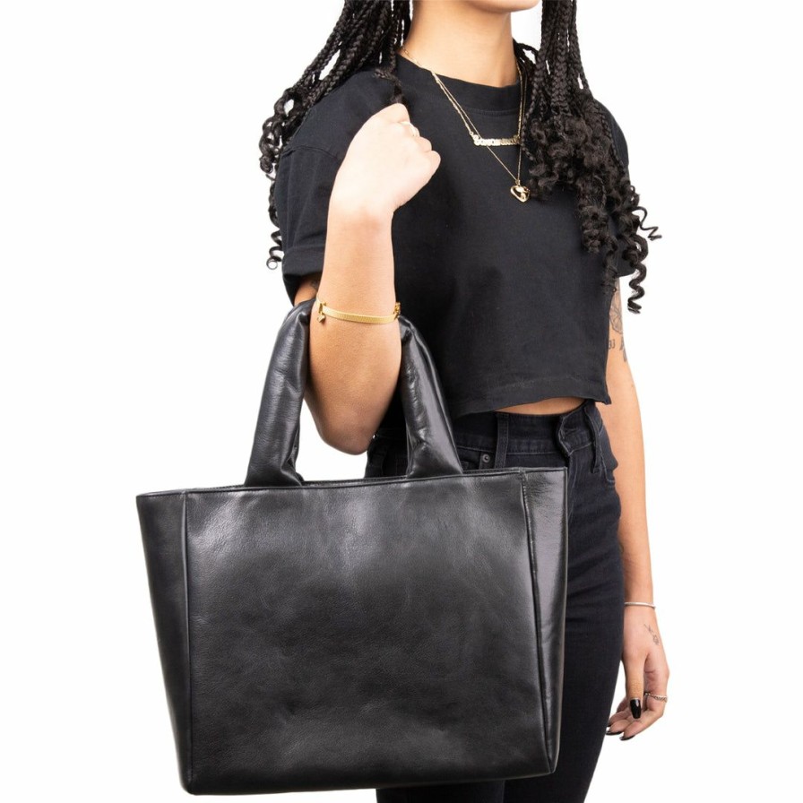 Bags L'Intervalle | L'Intervalle Sublime Black Leather Women Black Leather/Noir Cuir