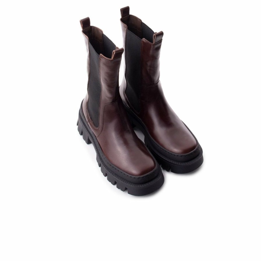 Women L'Intervalle | L'Intervalle Ravenna Dark Brown Leather