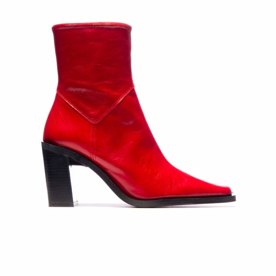 Women L'Intervalle | L'Intervalle Women Grant Red Leather