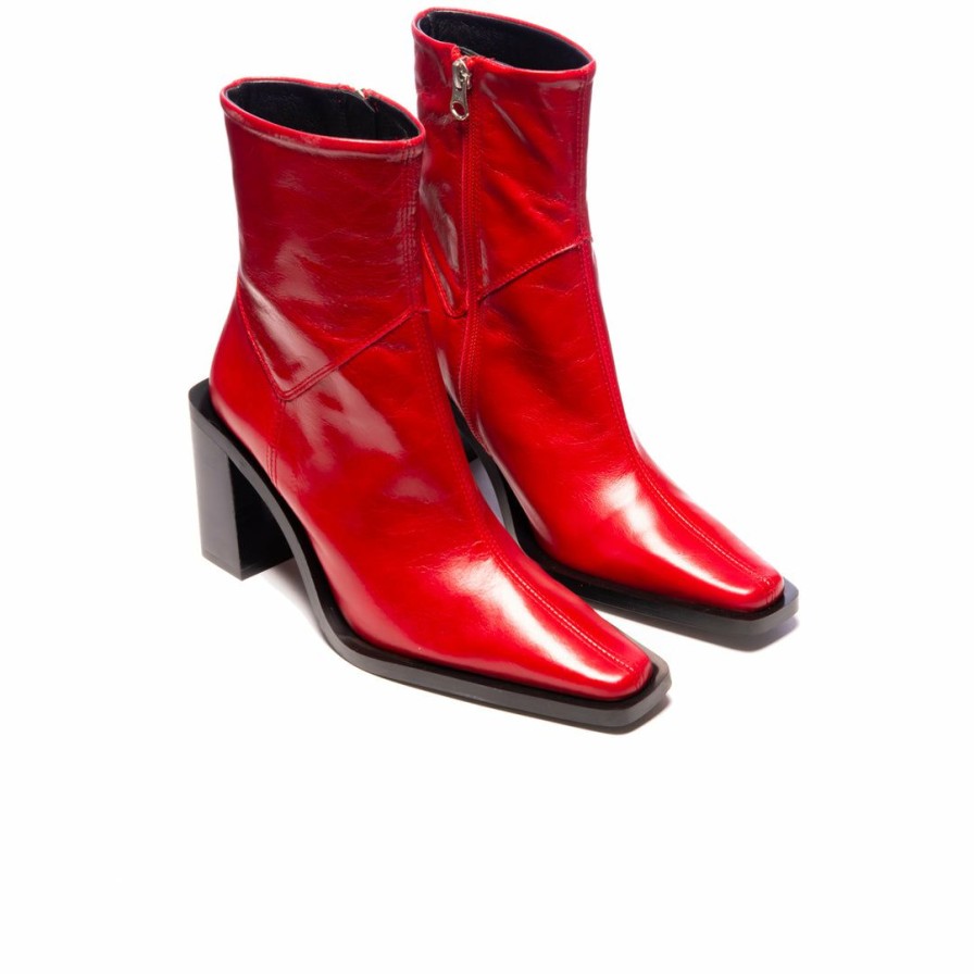 Women L'Intervalle | L'Intervalle Women Grant Red Leather