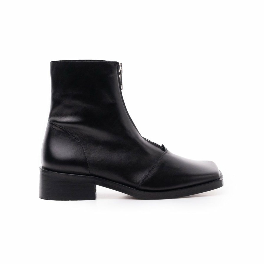 Women L'Intervalle | L'Intervalle Eton Black Leather