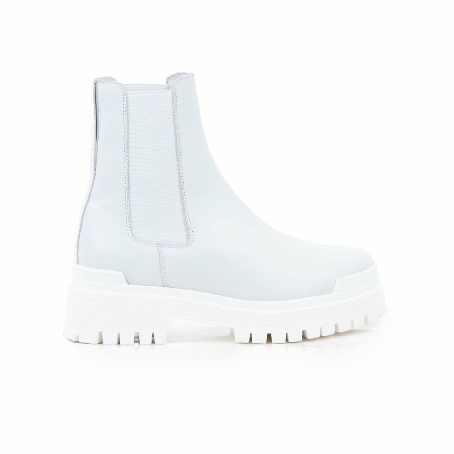 Women L'Intervalle | L'Intervalle Kirby White Leather/White Sole