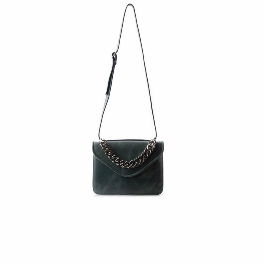 Bags L'Intervalle | L'Intervalle Ruelle Dark Green Leather Dark Green Leather/Vert Fonce Cuir