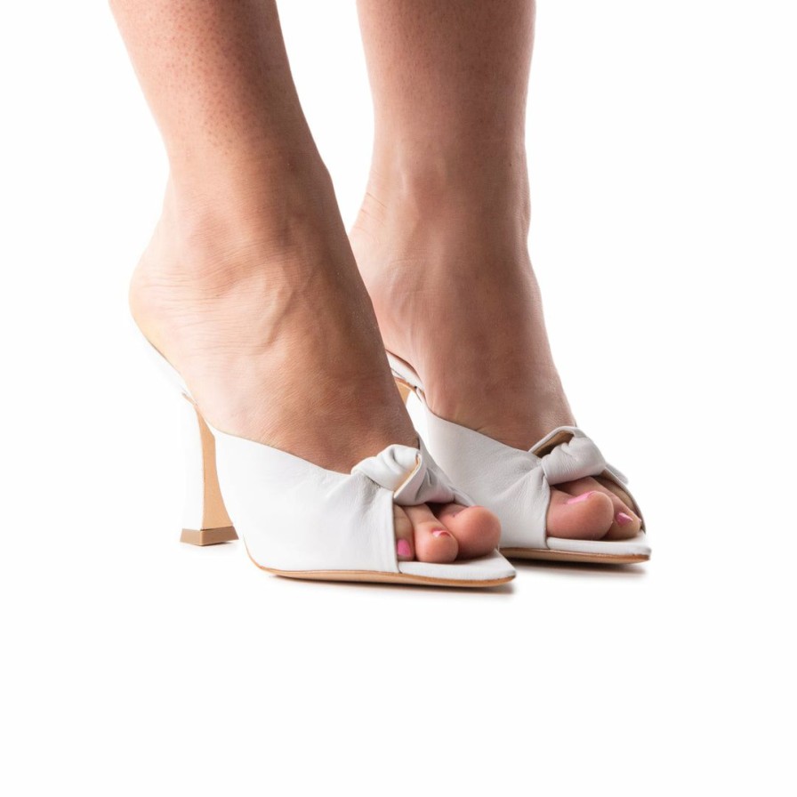 Women L'Intervalle | L'Intervalle Cardenas White Leather White Leather/Blanc Cuir