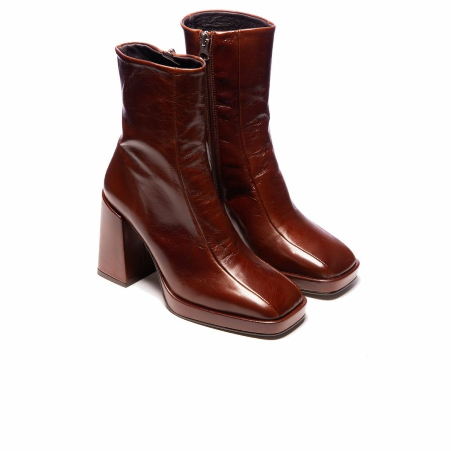 Women L'Intervalle | L'Intervalle Women Hillman Chestnut Leather