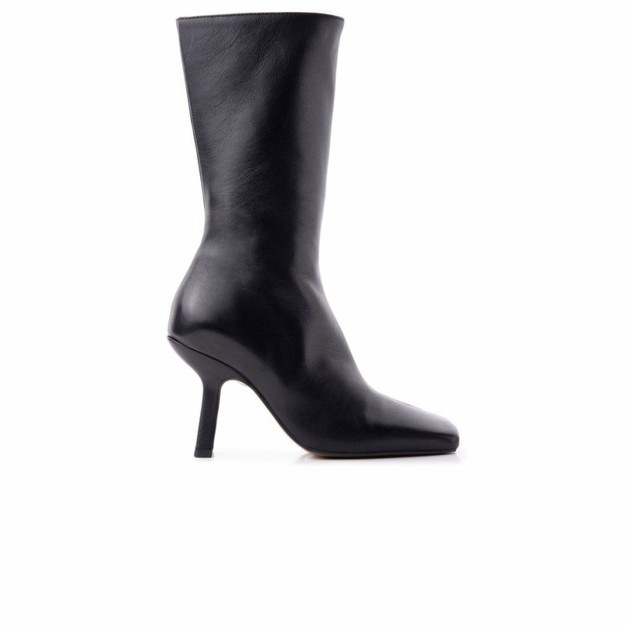 Women L'Intervalle | L'Intervalle Argyle Women Black Leather