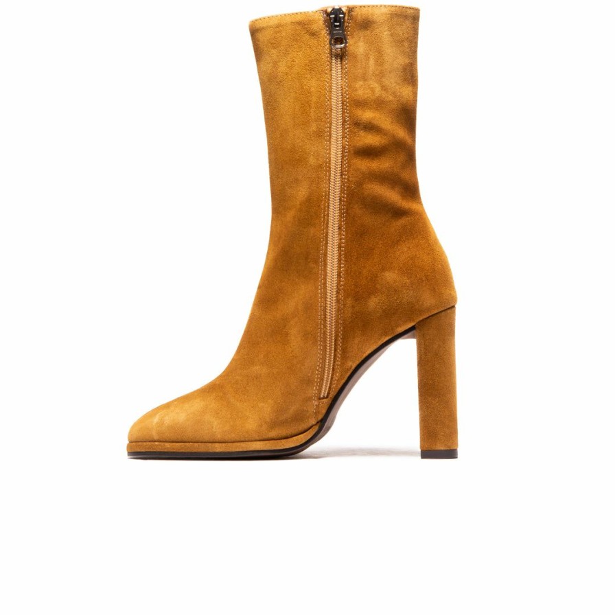 Women L'Intervalle | L'Intervalle Women Carling Camel Suede