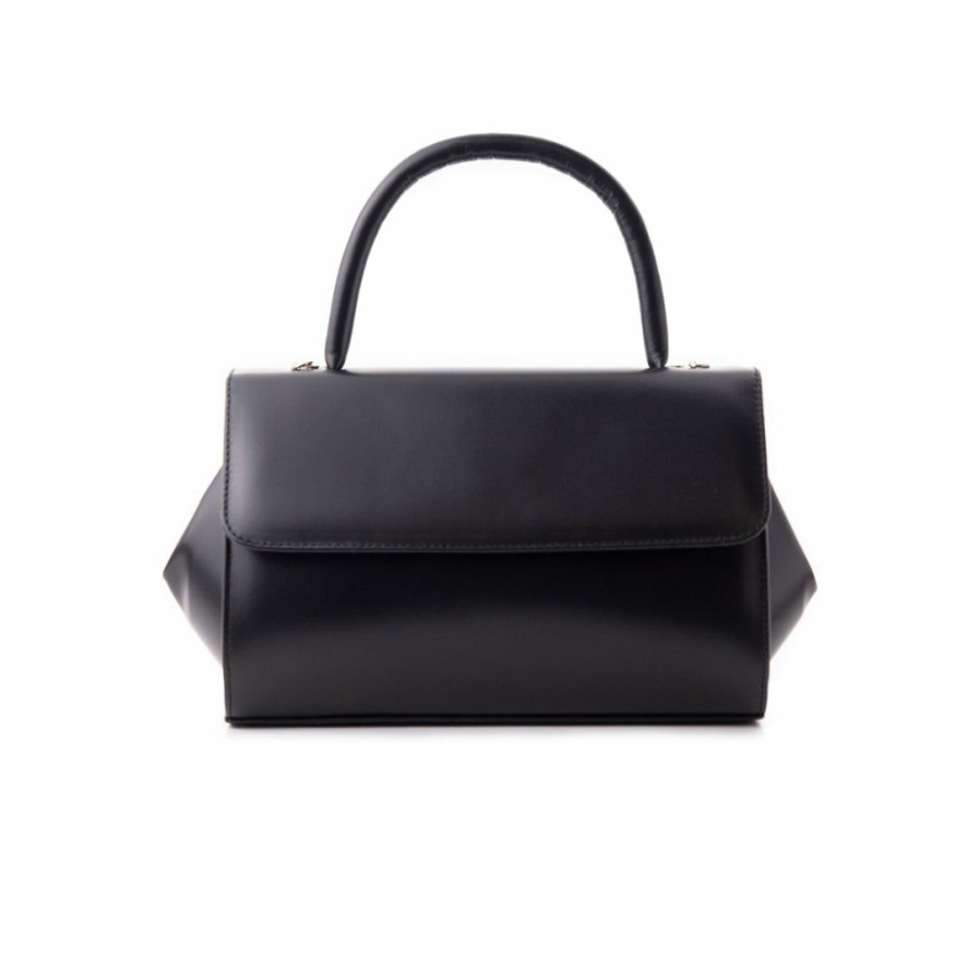 Bags L'Intervalle | L'Intervalle Mage Black Leather Black Leather/Cuir Noir