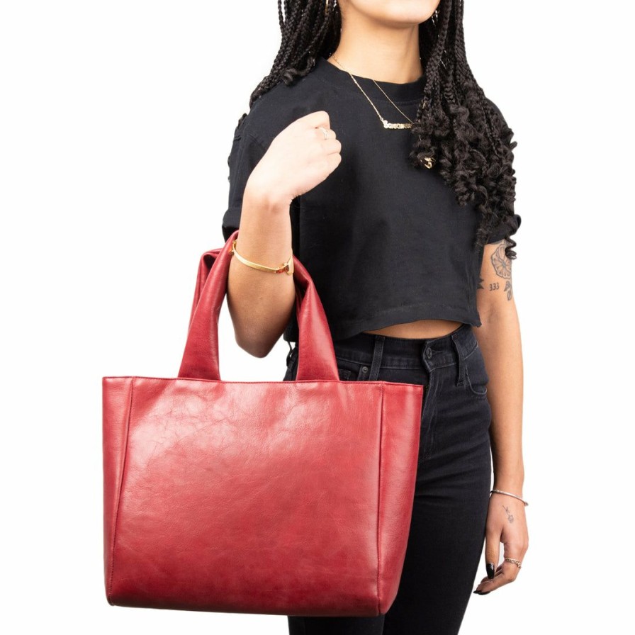 Bags L'Intervalle | L'Intervalle Women Sublime Dark Red Leather Dark Red Leather/Rouge Fonce Cuir