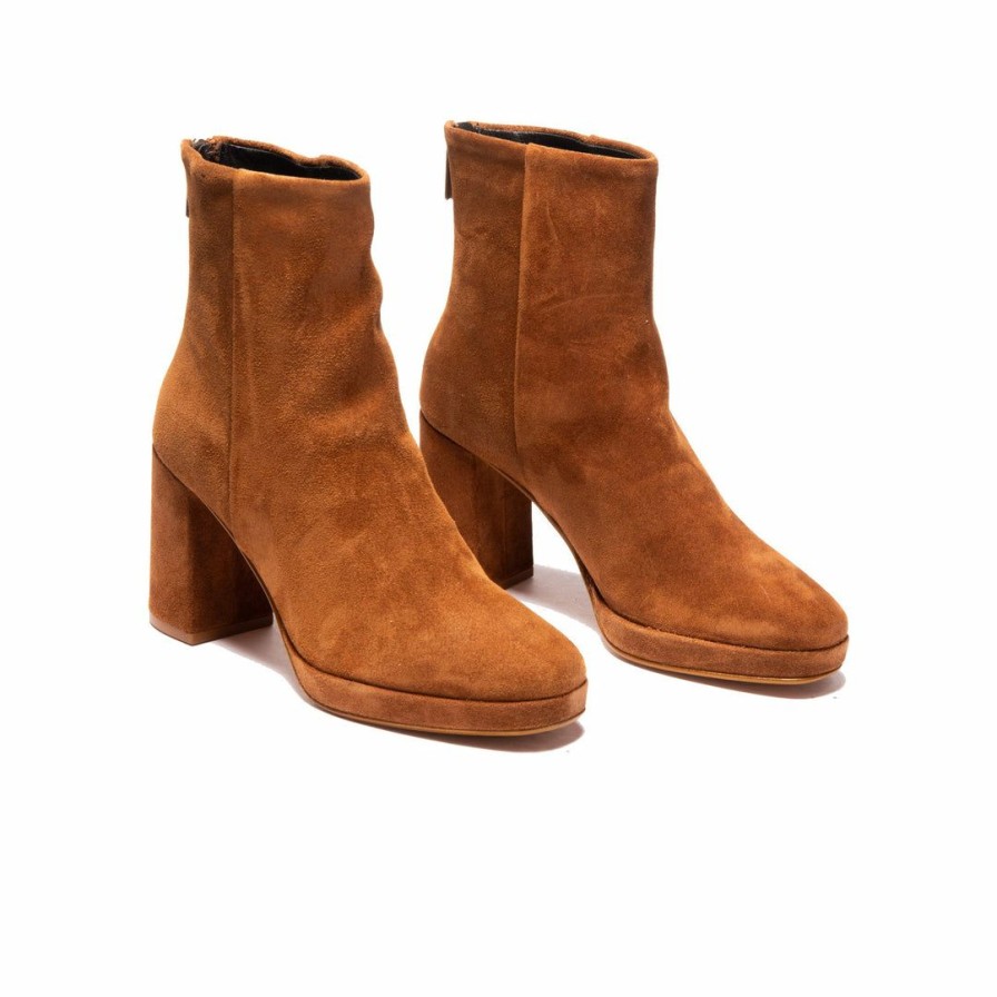 Women L'Intervalle | L'Intervalle Women Stassi Tan Suede