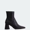 Women L'Intervalle | L'Intervalle Eaton Black Leather Boots Black Leather/Cuir Noir