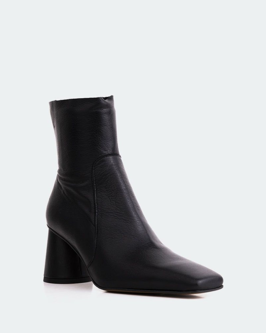 Women L'Intervalle | L'Intervalle Eaton Black Leather Boots Black Leather/Cuir Noir