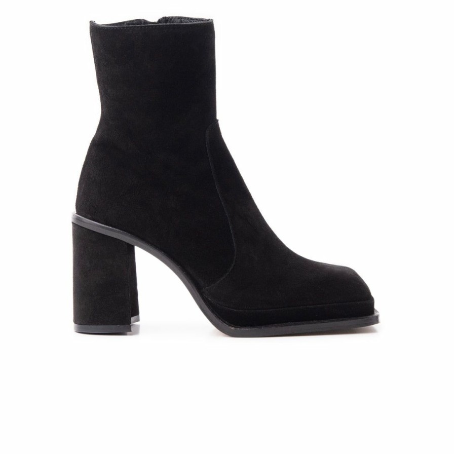 Women L'Intervalle | L'Intervalle Bowen Black Suede