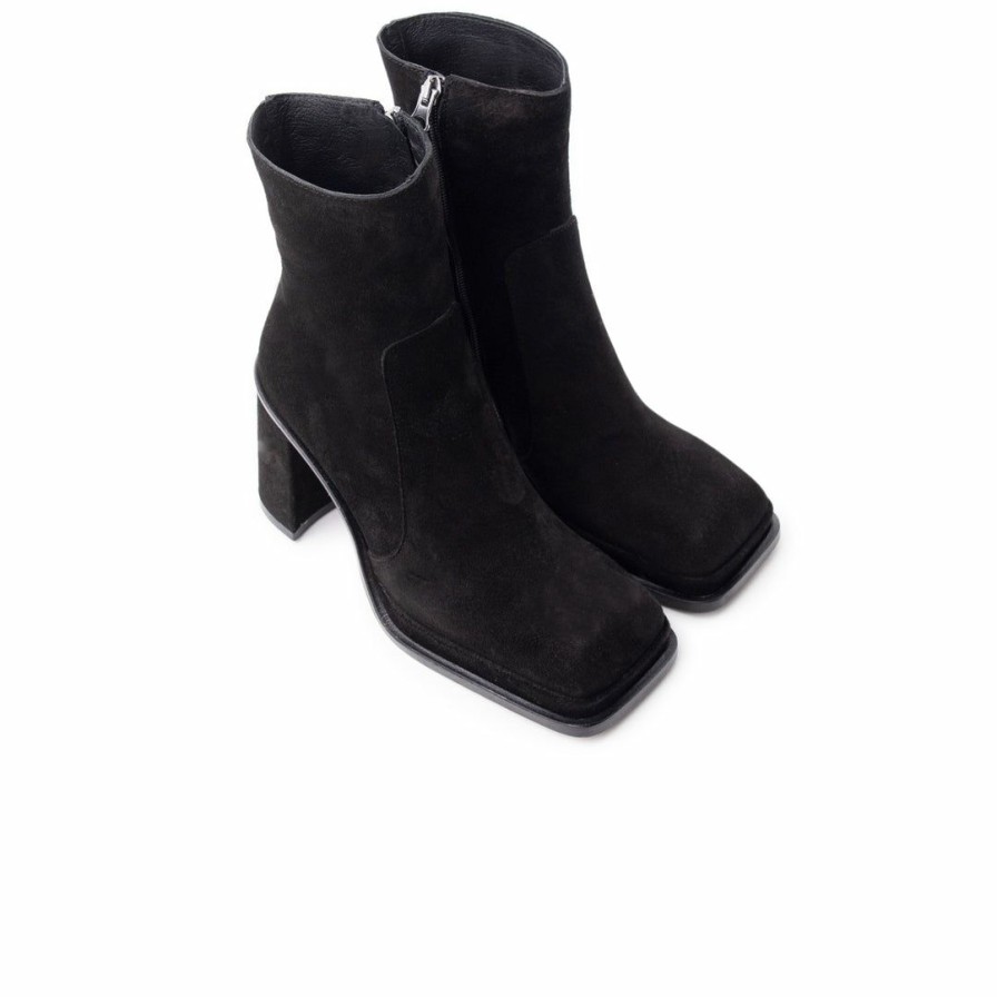 Women L'Intervalle | L'Intervalle Bowen Black Suede