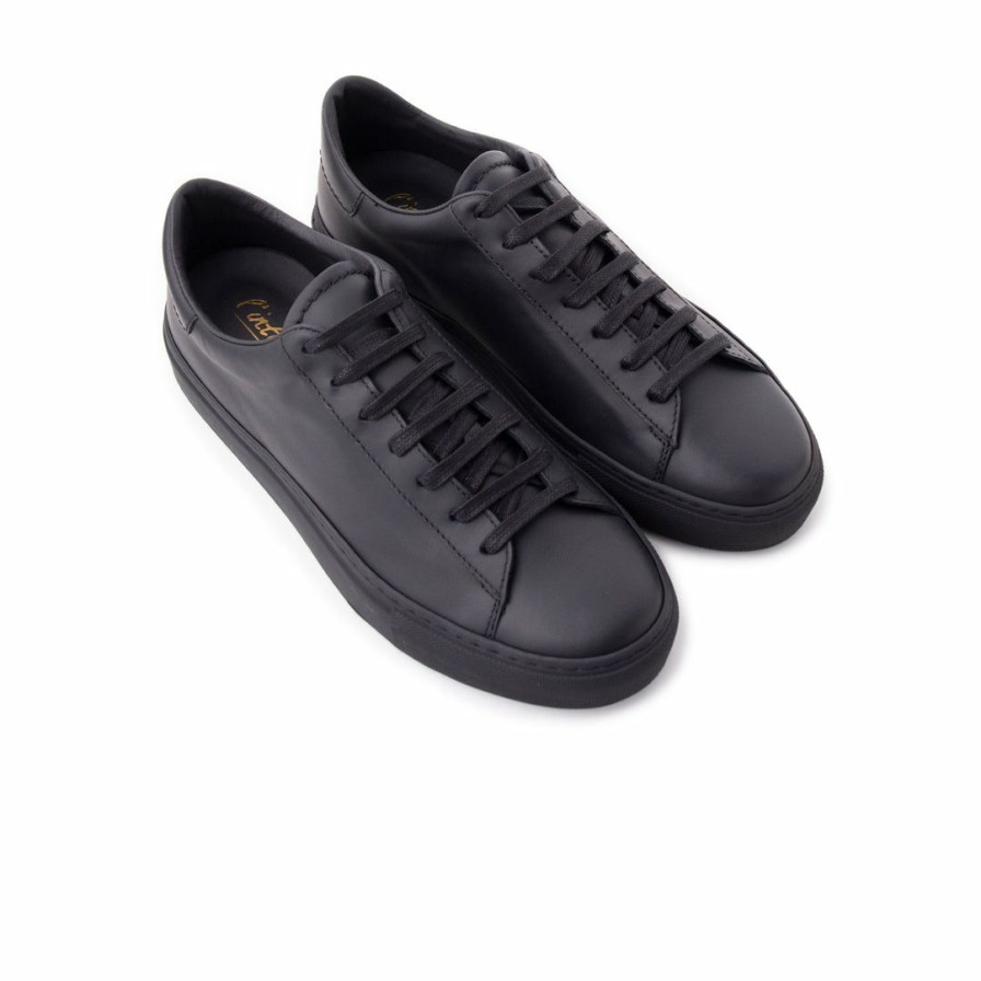 Women L'Intervalle | L'Intervalle Achilles Men Black Leather/Black Sole