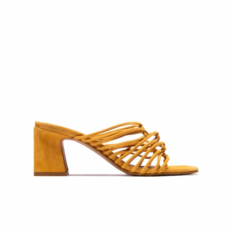 Women L'Intervalle | L'Intervalle Delicia Mustard Suede