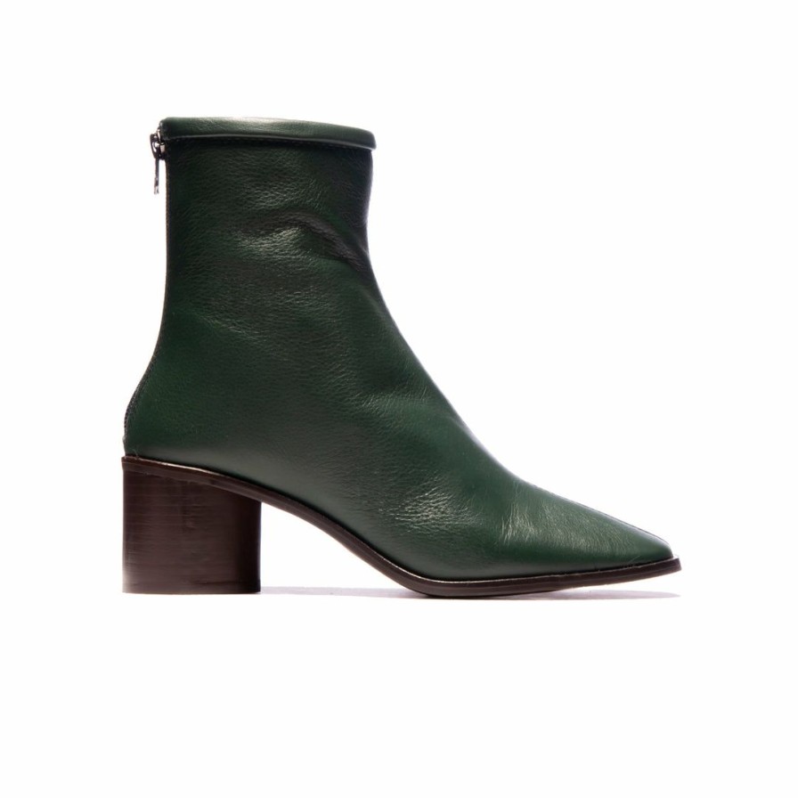 Women L'Intervalle | L'Intervalle Women Rossio Green Leather