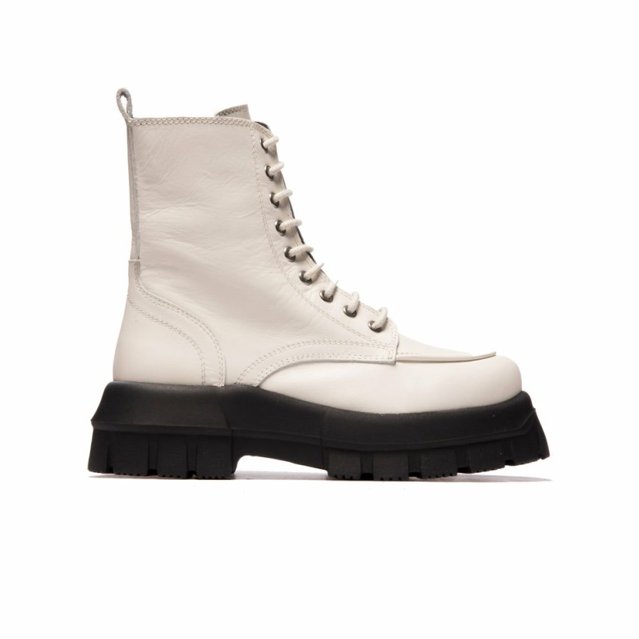 Women L'Intervalle | L'Intervalle Hillside Women Off White Leather