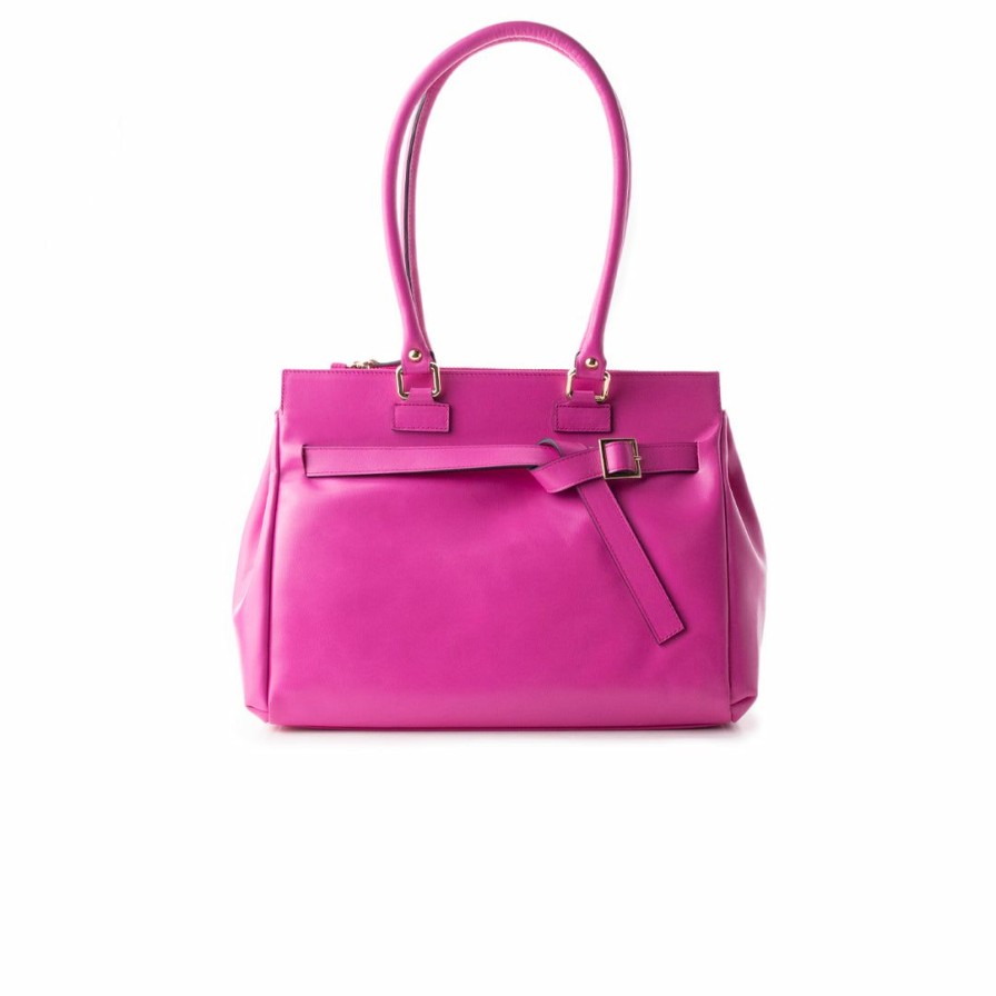 Bags L'Intervalle | L'Intervalle Women Avenue Rasberry Leather Rasberry Leather/Cuir Framboise