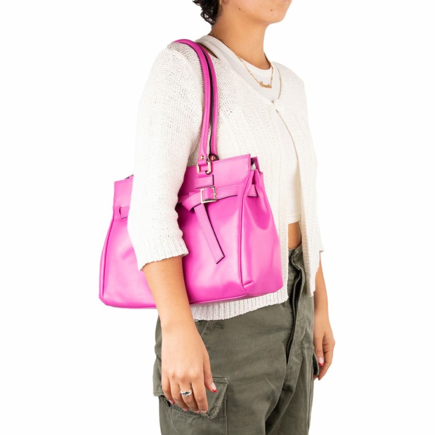 Bags L'Intervalle | L'Intervalle Women Avenue Rasberry Leather Rasberry Leather/Cuir Framboise