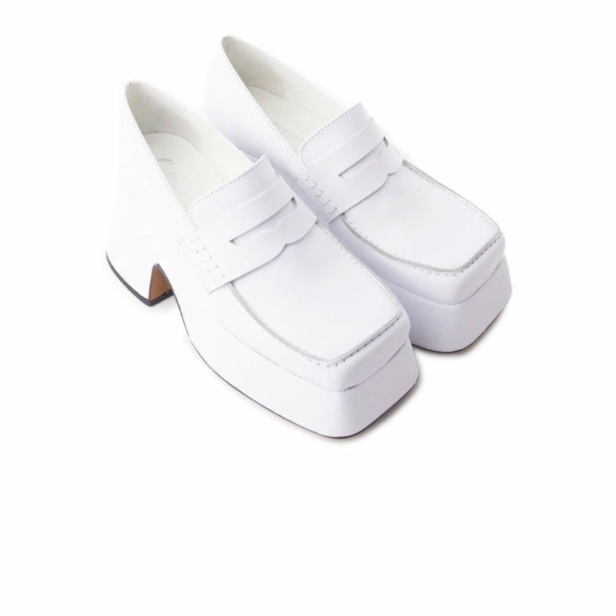 Women L'Intervalle | L'Intervalle Godiva White Leather Women White Leather/Cuir Blanc