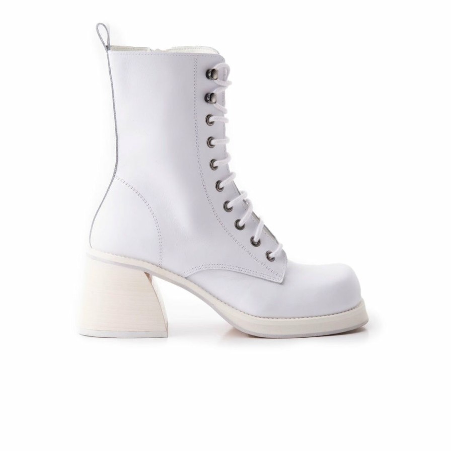 Women L'Intervalle | L'Intervalle Women Rebel White Leather