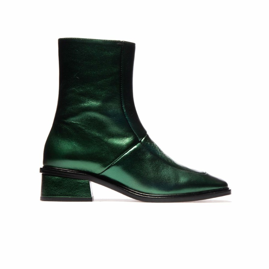 Women L'Intervalle | L'Intervalle Women Albany Green Metallic