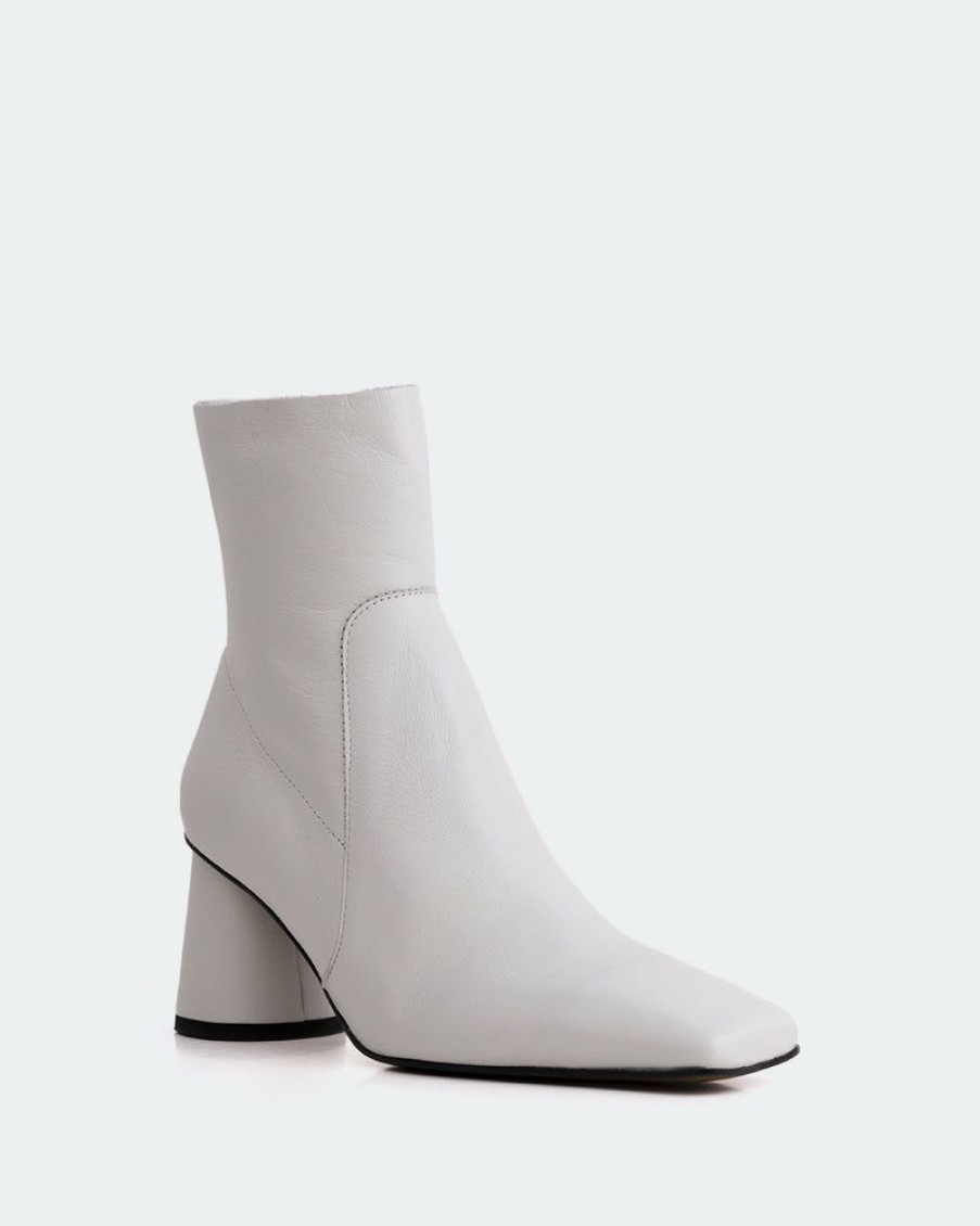 Women L'Intervalle | L'Intervalle Eaton White Leather Boots White Leather/Cuir Blanc