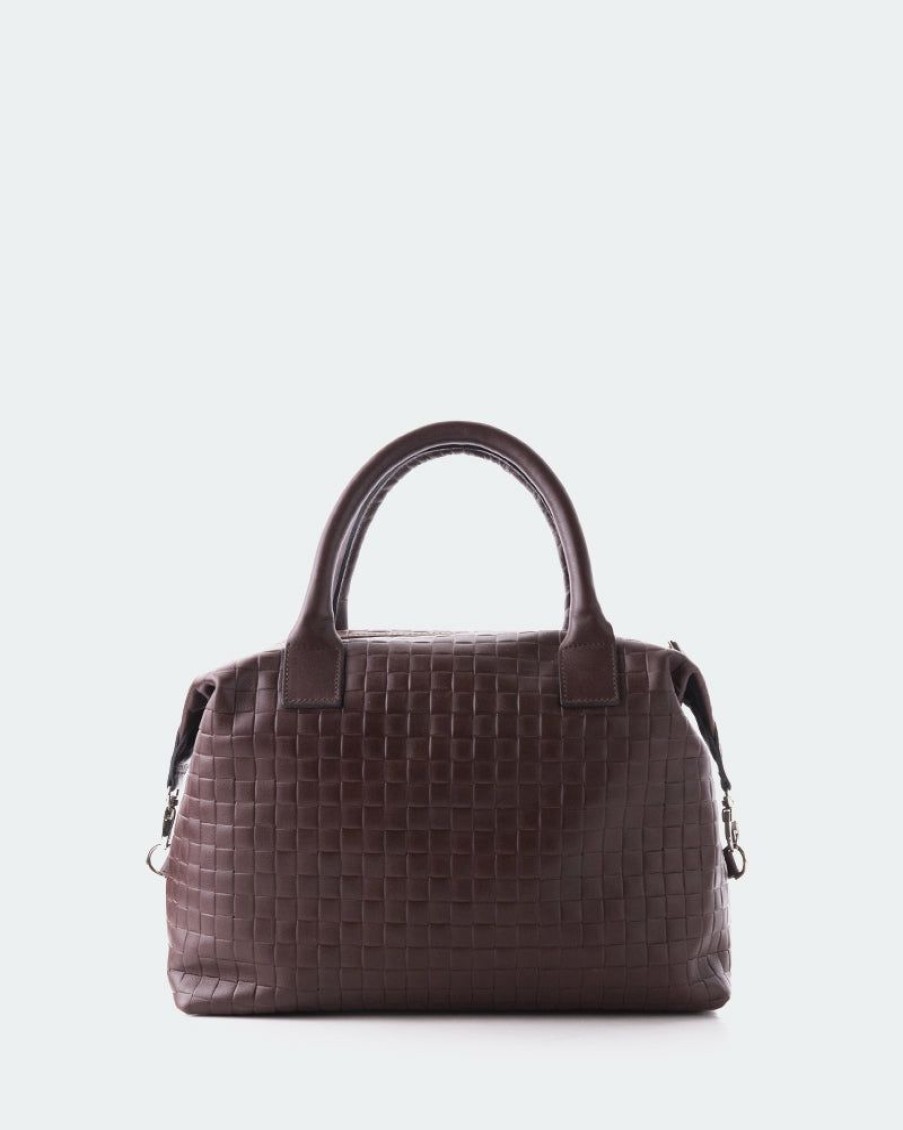 Bags L'Intervalle | L'Intervalle Belleville Brown Leather Brown Leather/Cuir Brun