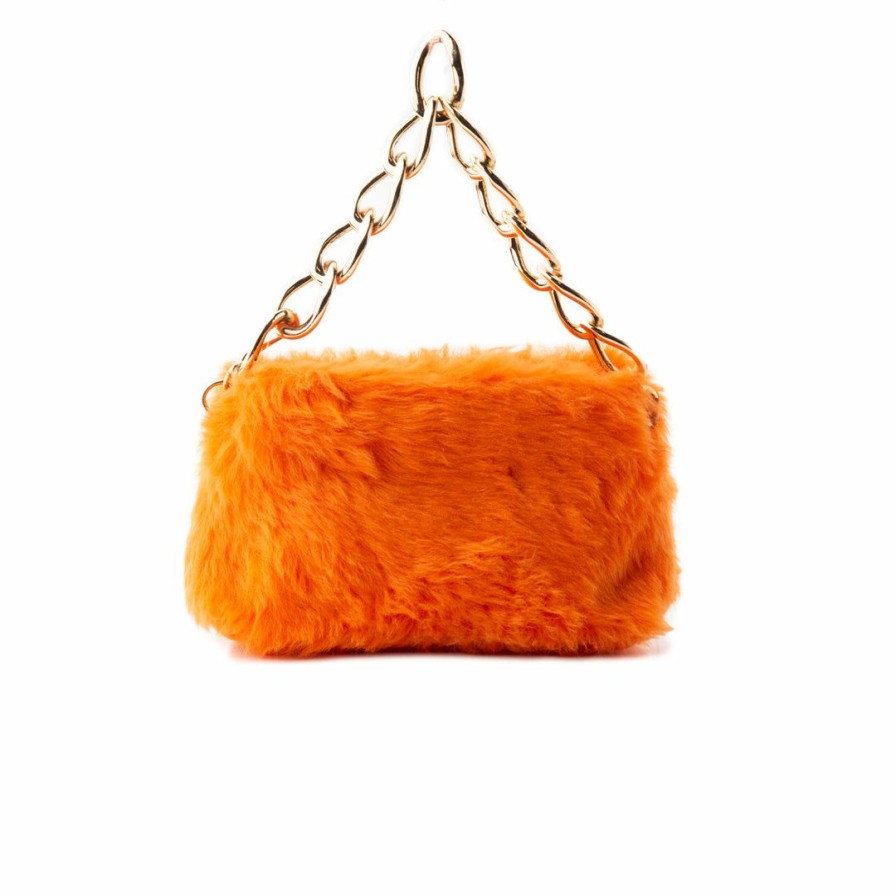 Bags L'Intervalle | L'Intervalle Women Mini Melo Orange Fur Orange Fur/Fourrure Orange