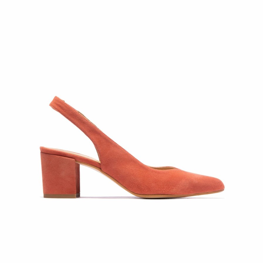 Women L'Intervalle | L'Intervalle Women Vereda Orange Suede