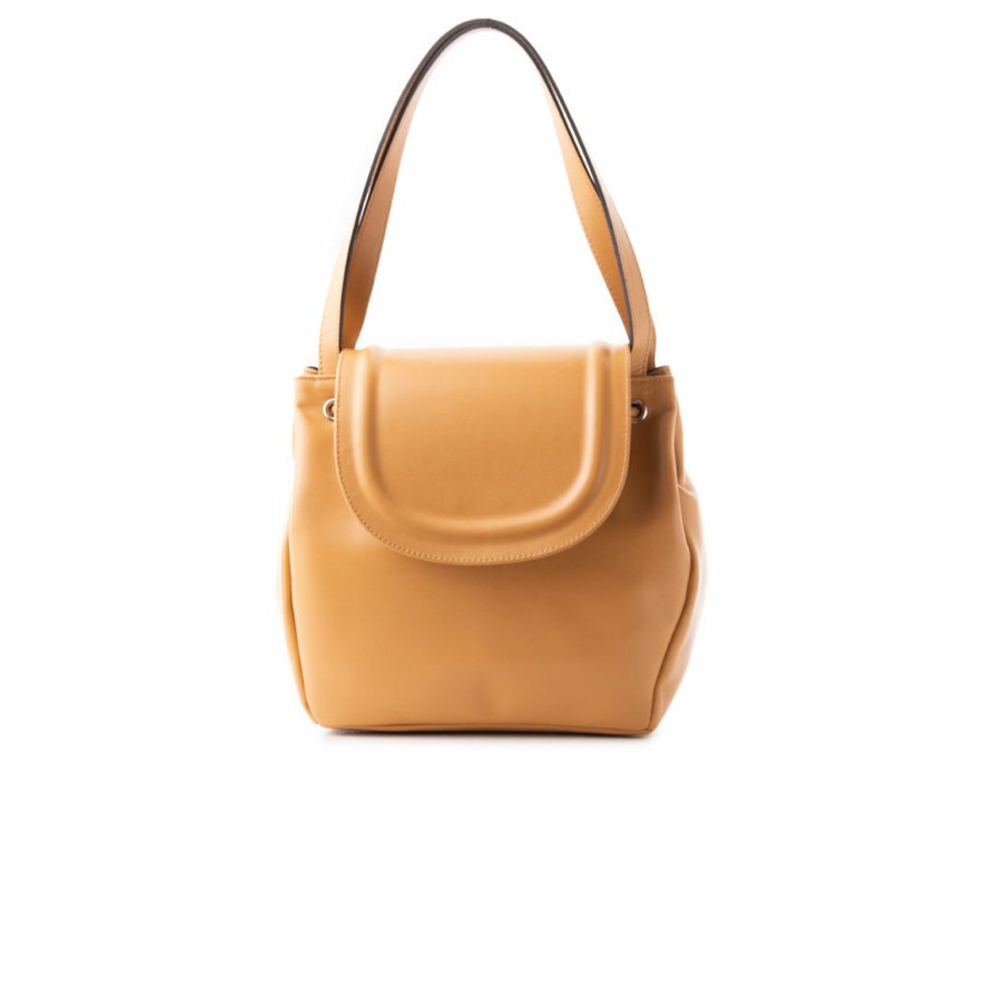 Bags L'Intervalle | L'Intervalle Croisette Tan Leather Women Tan Leather/Ocre Cuir