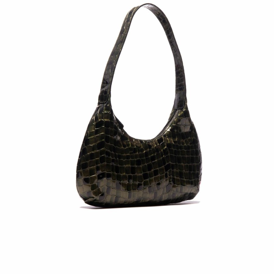 Bags L'Intervalle | L'Intervalle Women Molly Green Shiny Croco