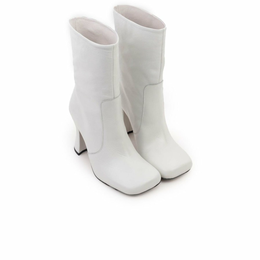 Women L'Intervalle | L'Intervalle Colombes Women White Leather