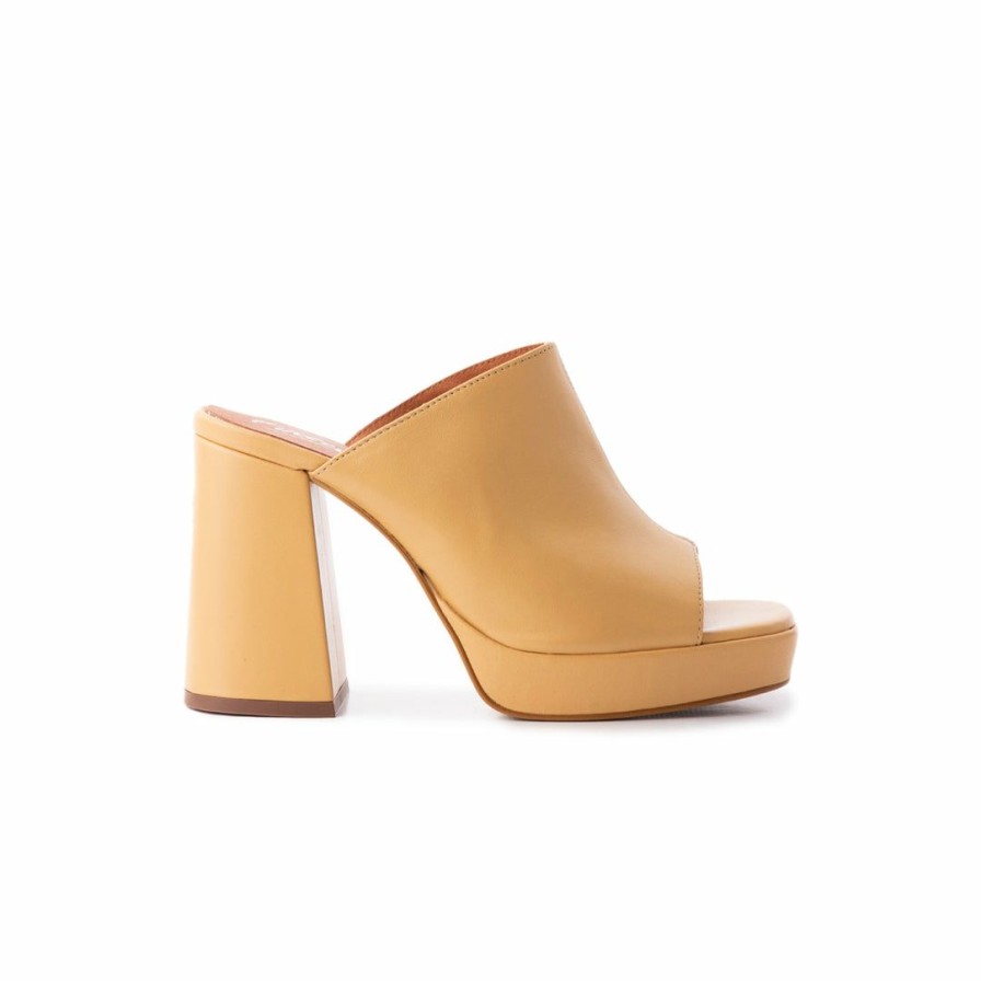 Women L'Intervalle | L'Intervalle Avenida Camel Leather Women Camel Leather/Cuir Chameau