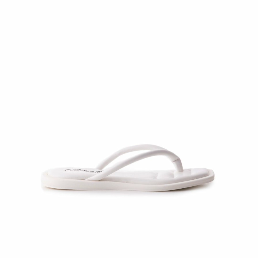 Women L'Intervalle | L'Intervalle Dolcezza White Polyurethane Women White Leather/Cuir Blanc