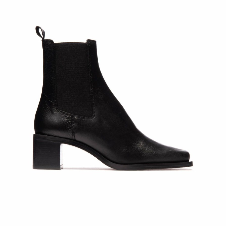 Women L'Intervalle | L'Intervalle Albans Women Black Leather