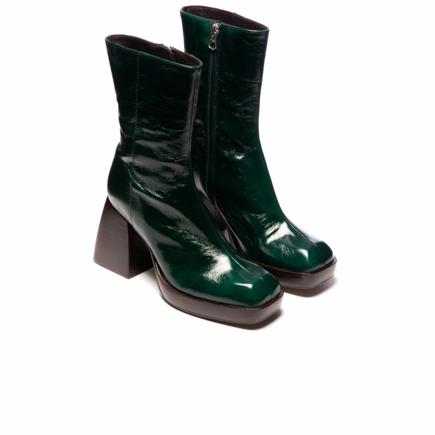 Women L'Intervalle | L'Intervalle Morton Green Leather