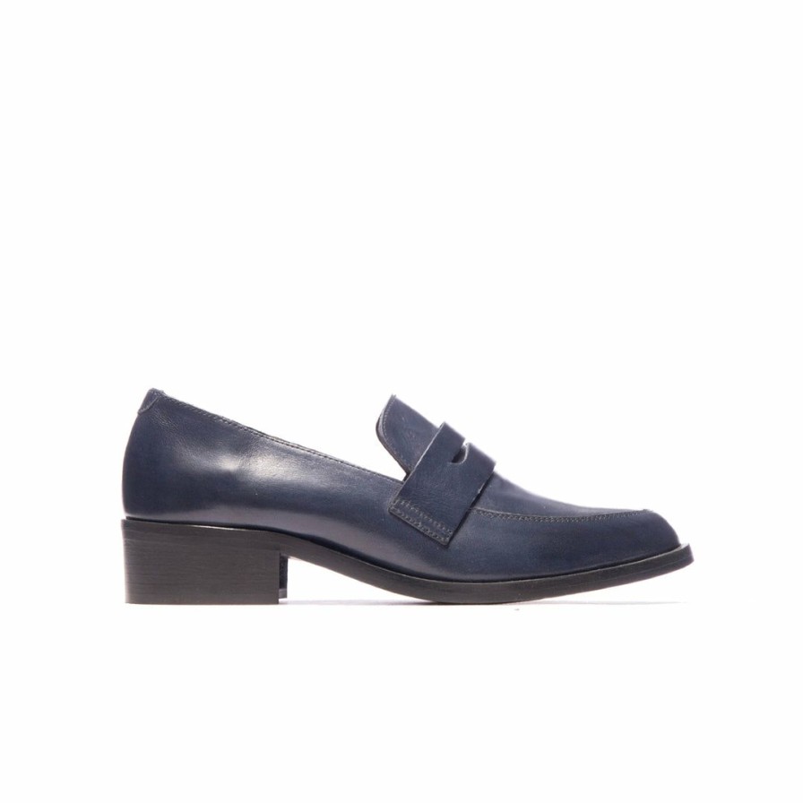 Women L'Intervalle | L'Intervalle Rimini Navy Leather