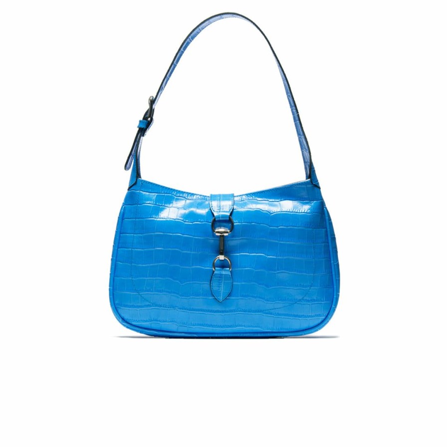 Bags L'Intervalle | L'Intervalle Hedy Women Blue Croco