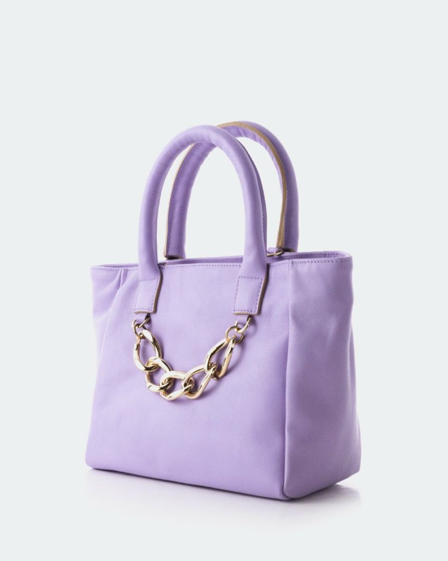 Bags L'Intervalle | L'Intervalle Mini Island Lilac Leather Lilac Leather/