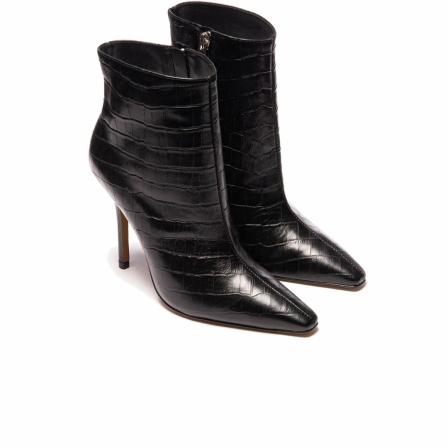 Women L'Intervalle | L'Intervalle Cathy Boots Black Croco