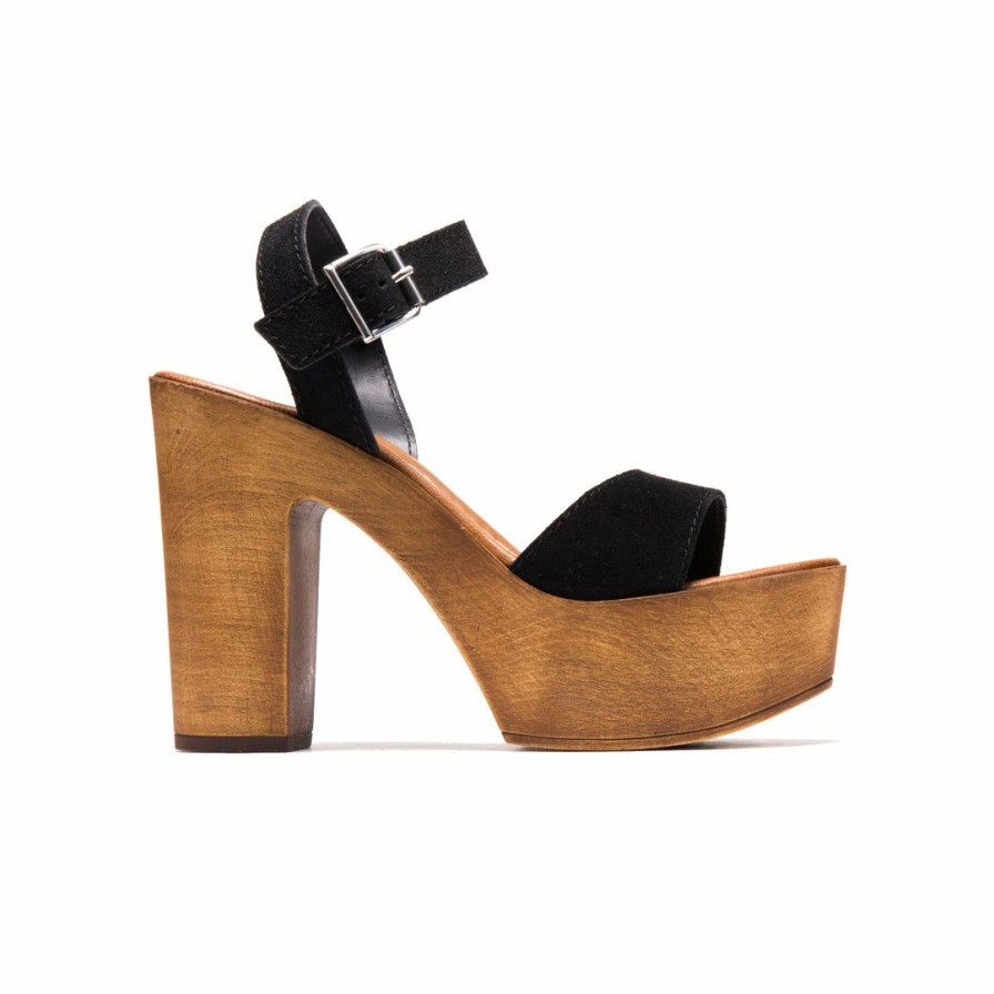 Women L'Intervalle | L'Intervalle Amar Black Suede Women