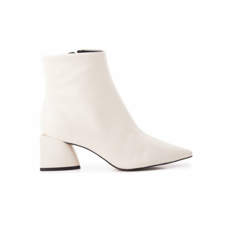 Women L'Intervalle | L'Intervalle Palazzo Women Cream Leather