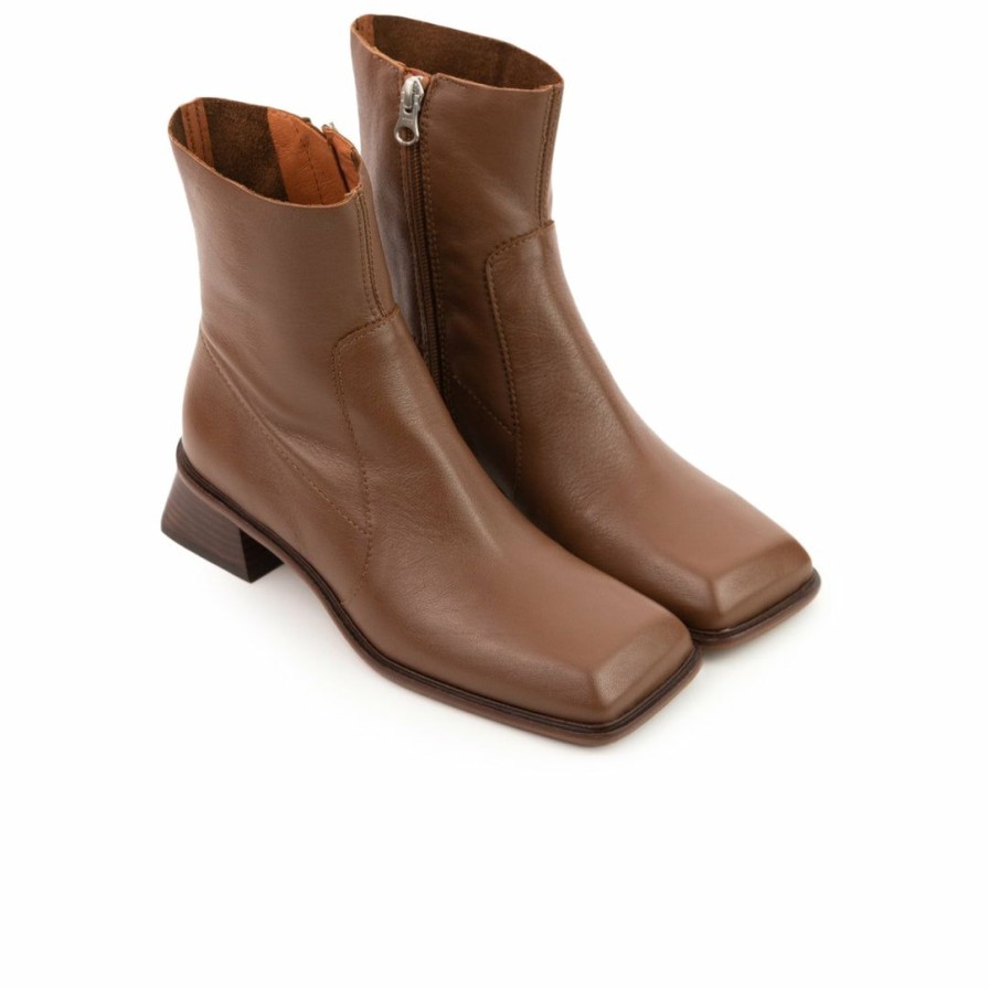 Women L'Intervalle | L'Intervalle Burgos Women Cognac Leather